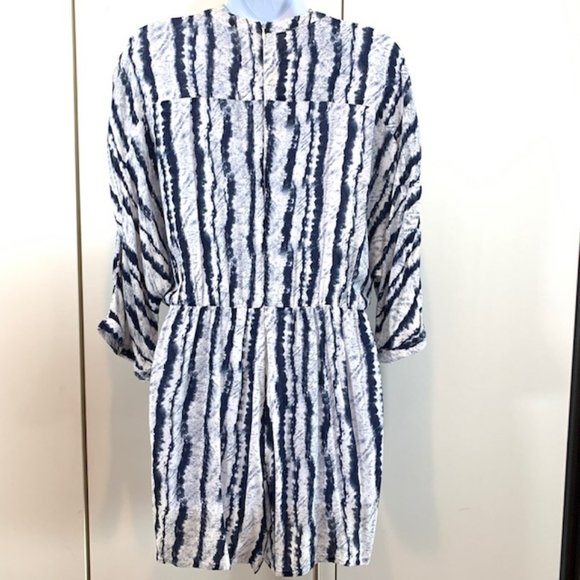 ASOS En Crème Boho Blue Tie Dye Romper - Picture 6 of 9